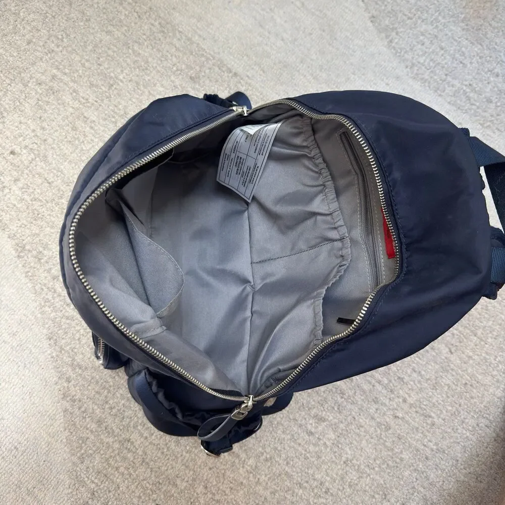 Storksak Hero Backpack Navy Diaper Bag Changing Pad Insulated Baby Travel Bag